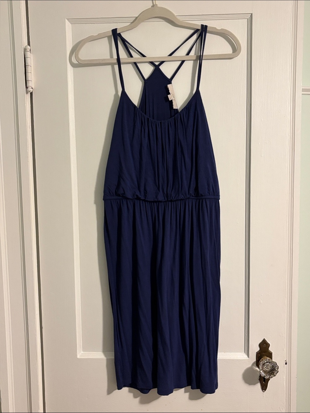 LOFT Navy Blue Strappy Dress